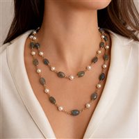 Collar Lucos Mujer in Plata Perla ESCO626 - ESCO626